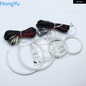 シボレー シボレー カマロ 2010 - 2013 SMD LED エンジェルアイキット 超高輝度ライト DRL デイタイム ランニングライト - with line