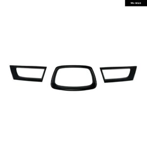 スバル インプレッサ WRX STI 9代目 2006-2007年式 フロント ラジエーター グリル メッシュデコレーション ステッカー エアベント スポイラー リング DIY - Gloss Black