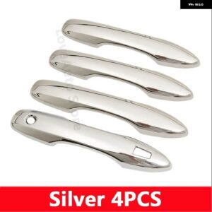 トヨタ カムリ XV70 2018-22 車 ABS クローム ドアハンドル カバー ボディ 外装 装飾 アクセサリー カバー - Silver