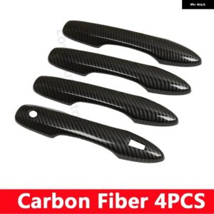 トヨタ カムリ XV70 2018-22 車 ABS クローム ドアハンドル カバー ボディ 外装 装飾 アクセサリー カバー - Carbon Fiber