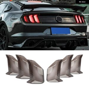 6個入り 車用 テールライト ランプカバー スモークシェル デコレーションアクセサリー フォード マスタング 2015+ - after 2018