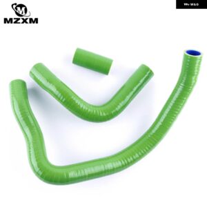 2004-2007年式 カワサキ NINJA ZX10-R ZX1000 シリコン ラジエーター 冷却ホースキット に適合 - Green