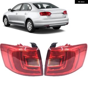 車用 リア テールライト テールランプ ハウジング バルブ 無 VW ジェッタ セダン 2012-2014 リア ブレーキライト カー スタイリング 5C6945096D 5C6945095D - Outside Left