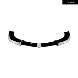 フロント バンパー フロントショベル リップスポイラー 外装 光沢ブラック メルセデス ベンツ Eクーペ C207 2009-2012年式以前 AMGライン - Gloss Black