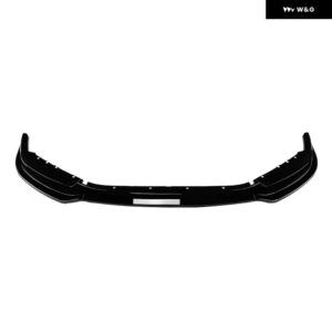 黒 BMW 2シリーズ M2 G87 2023+ 車アンダーフロント バンパー チンリップ スプリッター ディフューザー キット スポイラー バンパー プロテクター ガード - Gloss Black