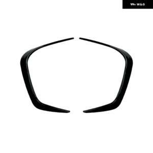 車用フロント バンパー サイド カナード スプリッタースポイラー BMW 2シリーズ クーペ G42 Mスポーツ 2022+ フロントウィンド ナイフブレード - Gloss Black