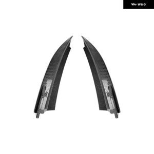 リア バンパー スポイラー サイド カナード メルセデス ベンツ C クラス W204 AMGライン 2008-2014 リアスプリッター カナード カバー 1ペア - Carbon Fiber Look