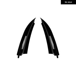 リア バンパー スポイラー サイド カナード メルセデス ベンツ C クラス W204 AMGライン 2008-2014 リアスプリッター カナード カバー 1ペア - black