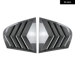 BMW 5シリーズ E60 2004-2010 車用 リアウィンドウシャッターカバー トリム ウィンドウルーバー サイドベント トリム 装飾 自動車アクセサリー - Carbon Look