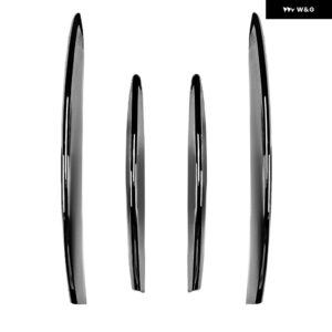 メルセデス ベンツ CLA クラス C118 X118 AMGライン 2023+ フェイスリフト フロント バンパー ウィンドナイフ フロントサイド バンパー スカート スポイラー - Silver