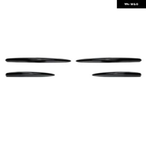 フロント バンパー カバー ウィンドナイフ フォグランプ トリム メルセデス ベンツ E クラス W214 S214 AMGライン 2024+ ブレード トリム カーアクセサリー - Glossy Black