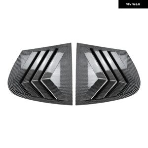 BMW 1シリーズ E87 2005-2011 車用 リアウィンドウシャッターカバー トリム ウィンドウルーバー サイドベント トリム ABS カーボン 自動車アクセサリー - Carbon Look