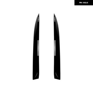 BMW X6 E71 2008-2014 光沢ブラック ABS 2個 車用 リアウィンドウ スポイラー サイドウィング カバー トリム カー スタイリング - Gloss Black