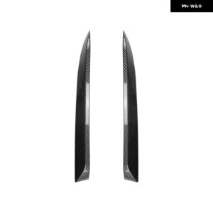 BMW X6 E71 2008-2014 光沢ブラック ABS 2個 車用 リアウィンドウ スポイラー サイドウィング カバー トリム カー スタイリング - Carbon Look