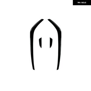 2個 車用フロント バンパー サイドスポイラー リップ ウィンドナイフ フォグランプ トリム アクセサリー フォルクスワーゲン VW ゴルフ 7.5 GTI 2017-2019 - black