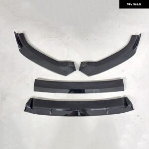 車用フロント バンパー スプリッター リップ ディフューザー スポイラー アウディ A3 S3 2016 - 19 フロントロアチン バンパー スプリッターアクセサリー - black