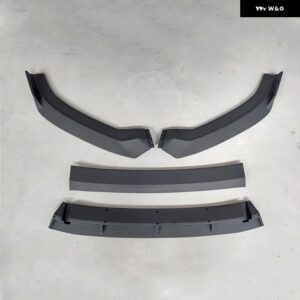 車用フロント バンパー スプリッター リップ ディフューザー スポイラー アウディ A3 S3 2016 - 19 フロントロアチン バンパー スプリッターアクセサリー - Matte Black