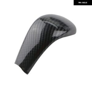 日産 キャシュカイ J11 X-TRAIL T32 2014-2020 カーギアヘッド シフト ノブカバー ハンドボール トリム ステッカー アクセサリー - carbon fibre black