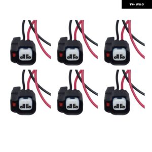 燃料 インジェクター オルタネーター ABS コネクター 配線リペア ハーネス キット EV6 ラングラー JK TJ ダッジ ジープ 5183448AA - 6 PCS