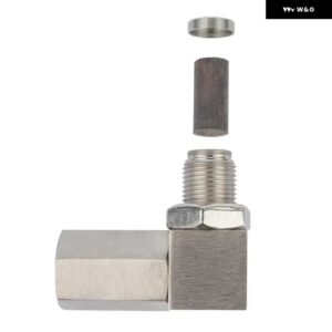 排気触媒リアオキシセンサー スペーサー 90度ミニ触媒ラムダO2 アダプター CEL固定 M18*1.5 汎用 - 90