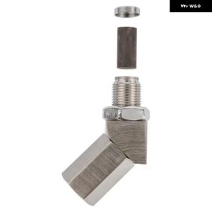 排気触媒リアオキシセンサー スペーサー 90度ミニ触媒ラムダO2 アダプター CEL固定 M18*1.5 汎用 - 45