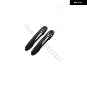 日産 JUKE F15 2010 2011 2012~2019 光沢ブラック ドアハンドル カバー トリム デコレーション ドアハンドル ボウル ステッカー アクセサリー - Glossy Black7