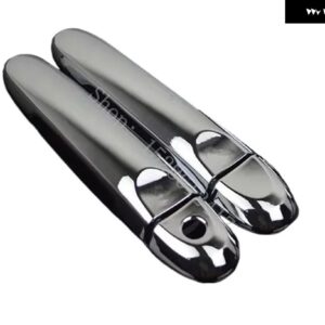 日産 JUKE F15 2010 2011 2012~2019 光沢ブラック ドアハンドル カバー トリム デコレーション ドアハンドル ボウル ステッカー アクセサリー - silvery2