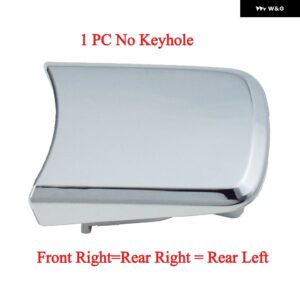 日産 X-TRAIL 2008 - 13 クローム フロントリア 左右 外装 外側 ドアハンドル カバー キャップ - 1PC No Keyhole