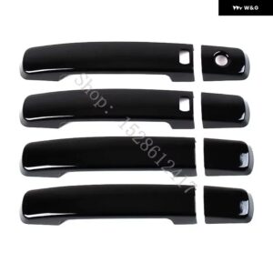 日産 キャシュカイ J10 2007 2008~2015 ABS クローム ドアハンドル カバー カバー トリム カーアクセサリー - black4