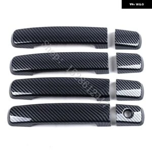 日産 キャシュカイ J10 2007 2008~2015 ABS クローム ドアハンドル カバー カバー トリム カーアクセサリー - Carbon fiber pattern3