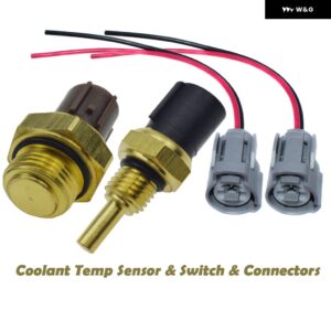 水温センサースイッチ コネクタ付き 37760-P00-003 37870-PJ7-003 ACURA CL INTEGRA ホンダ ACCORD CIVIC CRV CRX - Set 4pcs