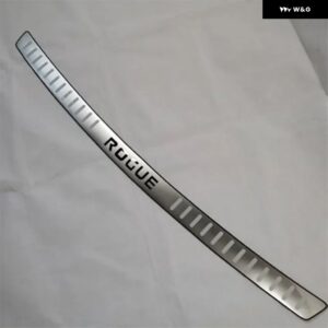 日産 X-TRAIL ROGUE T32 リア スタイリング ステンレス リア バンパー プロテクター シル トランク トレッドプレート トリム 2014-2021 - Silver ROGUE