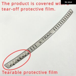 日産 X-TRAIL ROGUE T32 リア スタイリング ステンレス リア バンパー プロテクター シル トランク トレッドプレート トリム 2014-2021 - Silver X-TRAIL