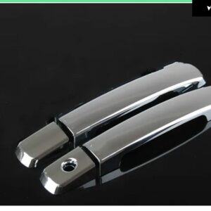 日産 パスファインダー R51 2005 - 2012 クローム ドアハンドル カバー トリム ステッカー 配送 - 1 keyhole no button