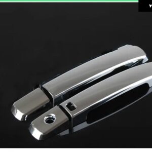 日産 パスファインダー R51 2005 - 2012 クローム ドアハンドル カバー トリム ステッカー 配送 - 1 keyhole 1 button