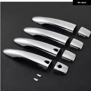 日産 キャシュカイ J11 2016 - 20 - 2023 クローム ドアハンドル カバー ボウルカップキャップ トリム インサート ベゼル フレーム スマートキー - b
