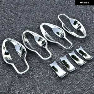 日産 キャシュカイ J11 2016 - 20 - 2023 クローム ドアハンドル カバー ボウルカップキャップ トリム インサート ベゼル フレーム スマートキー - c