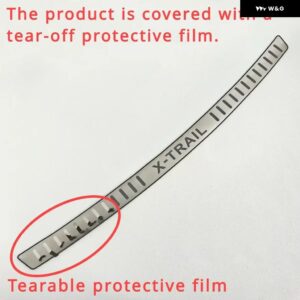 日産 X-TRAIL ROGUE T32 2014 - 2021 リア スタイリング ステンレス リア バンパー プロテクター シル トランク トレッドプレート トリム - Silver