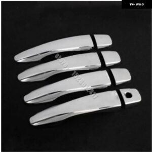 日産 キャシュカイ J11 2016 2017-2023 クローム ドアハンドル カバー ボウルカップキャップ トリム インサート ベゼル フレーム スマートキー - 1