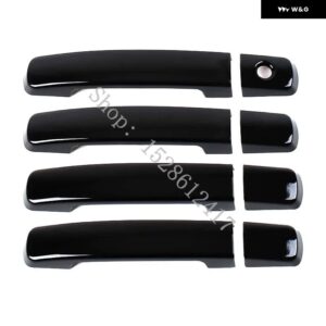 日産 キャシュカイ J10 2007 2008 2009~2015 ABS カーアクセサリー ドアハンドル ボウル ドアハンドル カバー カバー トリム - Glossy Black6
