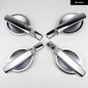日産 キャシュカイ J10 2007 2008 2009~2015 ABS カーアクセサリー ドアハンドル ボウル ドアハンドル カバー カバー トリム - silvery9
