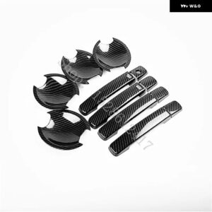 日産 キャシュカイ J10 2007 2008 2009~2015 ABS カーアクセサリー ドアハンドル ボウル ドアハンドル カバー カバー トリム - Carbon fiber pattern11