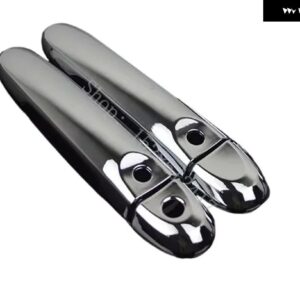 日産 JUKE F15 2010-2019 ドアハンドル カバー トリム デコレーション ドアハンドル ボウル トリム ステッカー カーアクセサリー - silvery4