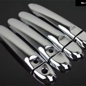 日産 ヴァーサ セダン ラティオ アルメーラ ルノー スカーラ 2012~2019 ドアハンドル カバー トリム デコレーション ドアハンドル ボウル トリム ステッカー - silvery3