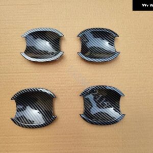 日産 キューブ Z12 2009 - 13~2017 ABS ドアハンドル カバー トリム デコレーション ドアハンドル ボウル カーアクセサリー - Carbon fiber pattern