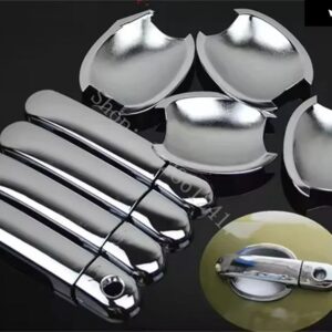 日産 キューブ Z12 2009 - 13~2017 ABS ドアハンドル カバー トリム デコレーション ドアハンドル ボウル カーアクセサリー - silvery4