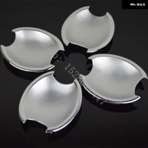 日産 キューブ Z12 2009 - 13~2017 ABS ドアハンドル カバー トリム デコレーション ドアハンドル ボウル カーアクセサリー - silvery