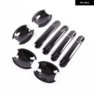日産 キューブ Z11 2002 - 05~2008 ABS ドアハンドル ボウル ドアハンドル カバー カバー トリム カーアクセサリー - Glossy Black13