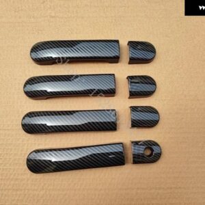 日産 キューブ Z11 2002 - 05~2008 ABS ドアハンドル ボウル ドアハンドル カバー カバー トリム カーアクセサリー - Carbon fiber pattern6