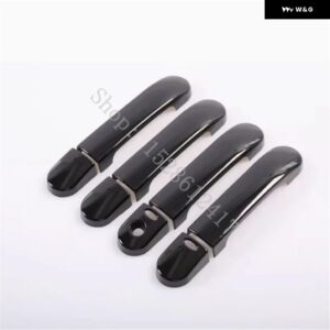 日産 キューブ Z11 2002 - 05~2008 ABS ドアハンドル ボウル ドアハンドル カバー カバー トリム カーアクセサリー - Glossy Black11